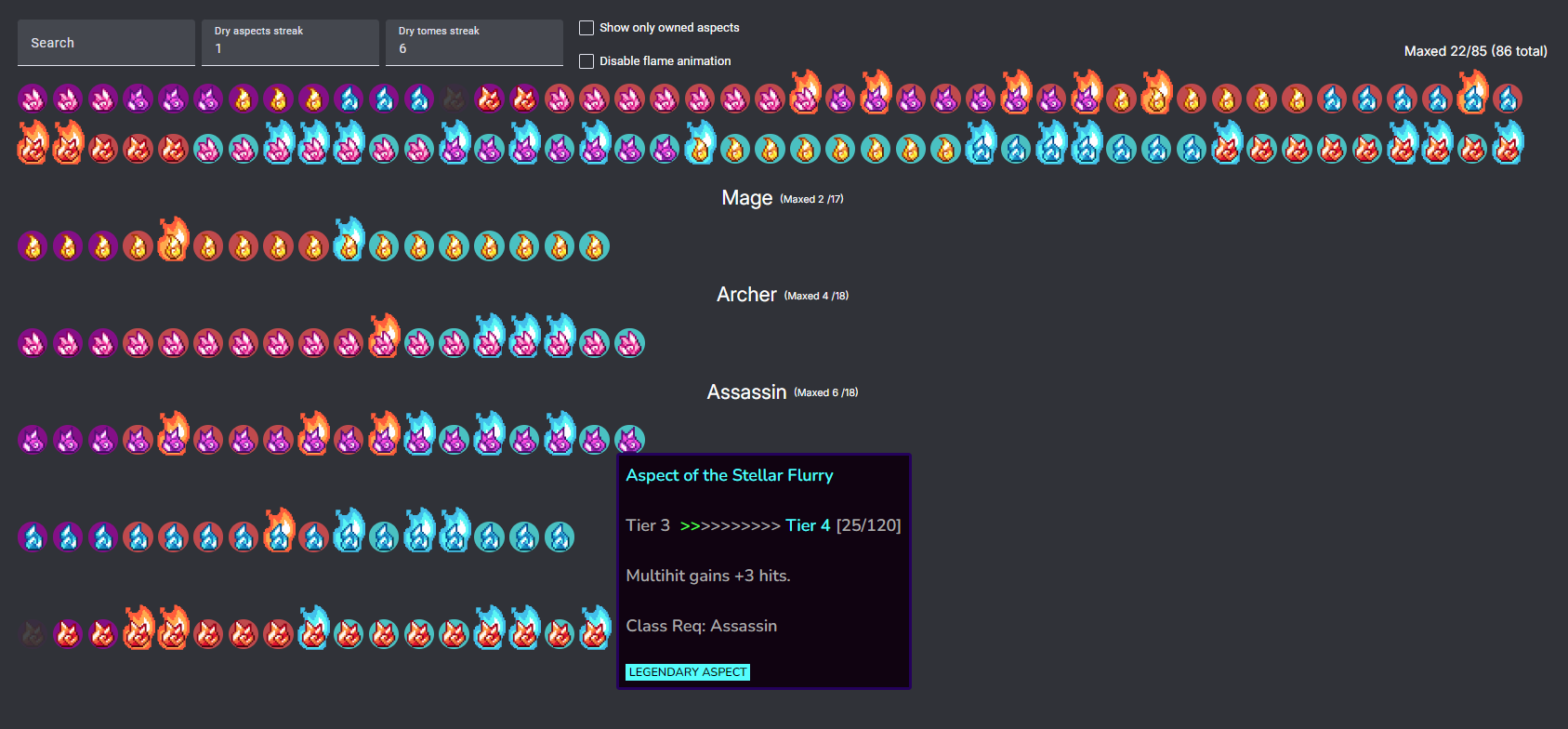 aspects progress